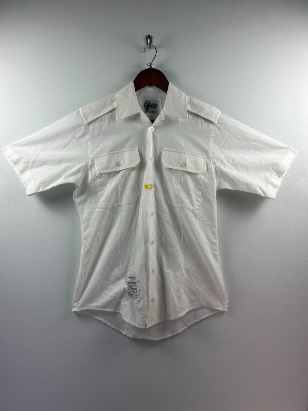 Defense Logistics Agency Garrison Collection White Uniform Shirt Short Sleeve